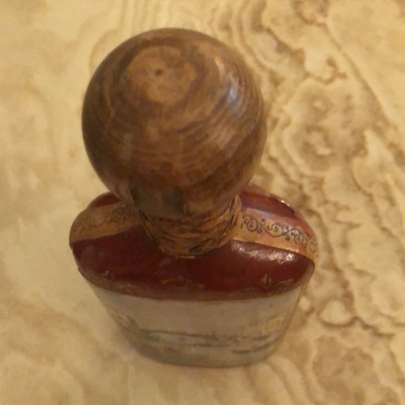 VINTAGE DECOUPAGE BOTTLE • VENICE WATERWAY SCENE • WOODEN STOPPER • 10” x 4” - Picture 7 of 11